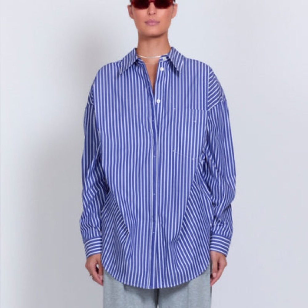 ROUCHA Tasso Stripe Shirt - Size C/ Large - Picture 2 of 16